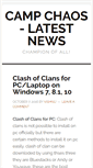 Mobile Screenshot of campchaos.com